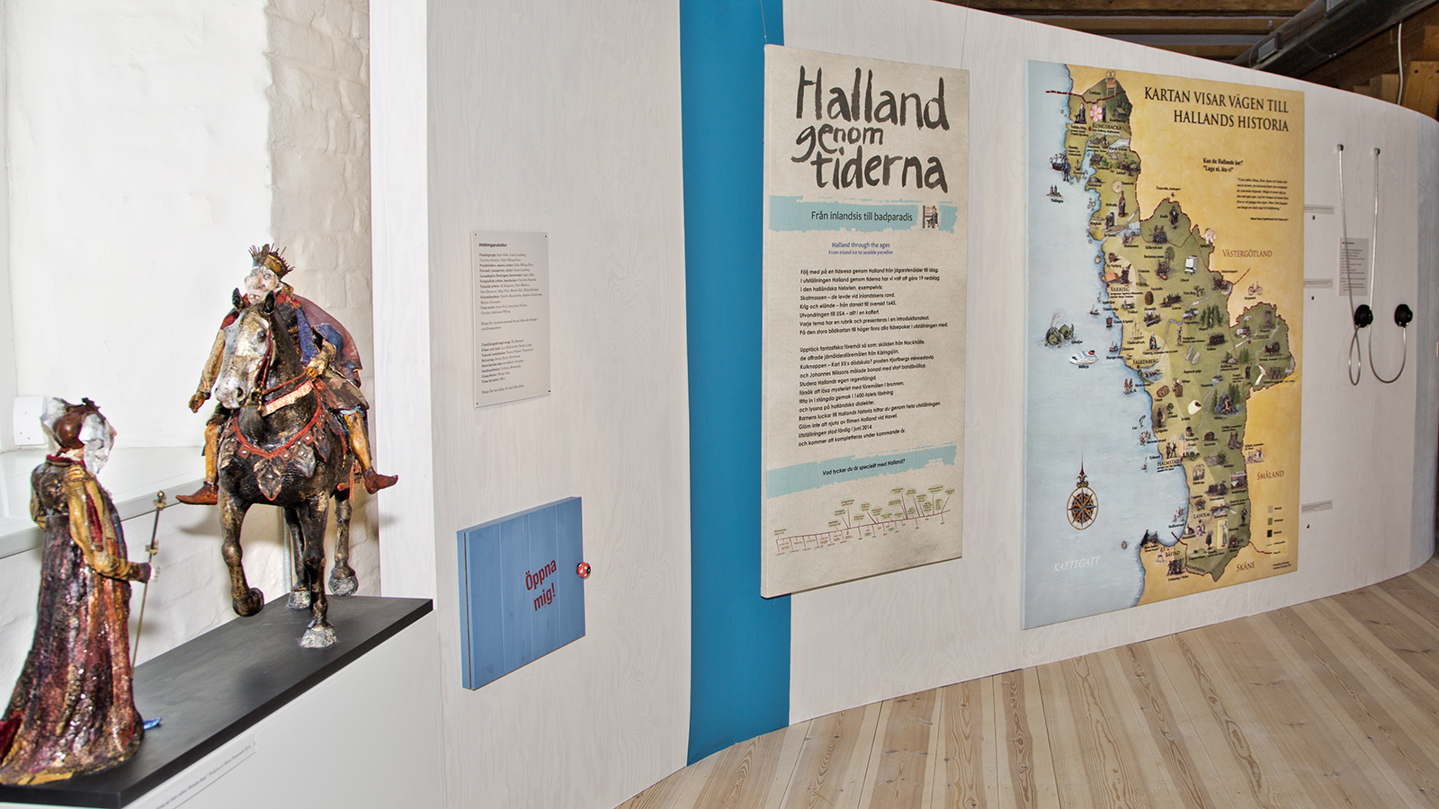 Utställningen Halland genom tiderna. Utställningen Halland genom tiderna.